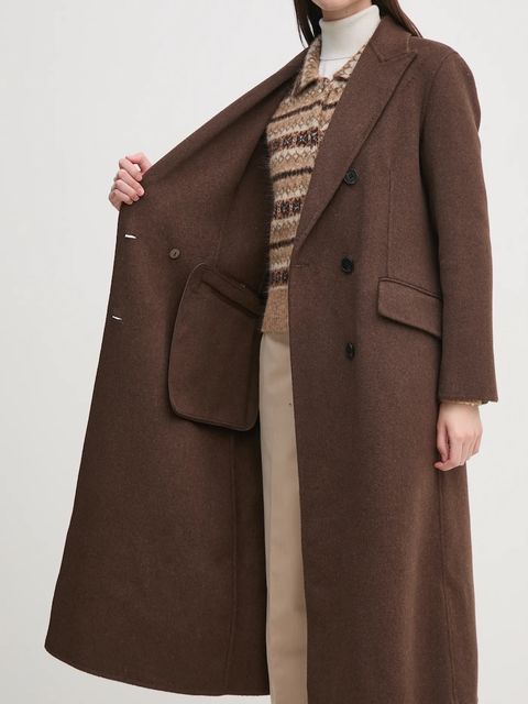 Pedro del Hierro płaszcz z domieszką wełny