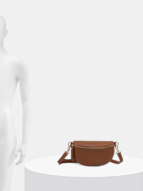 Answear Lab nerka skórzana kolor brązowy