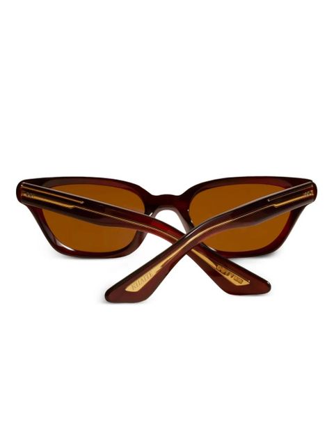 KHAITE geometric-frame sunglasses - Red