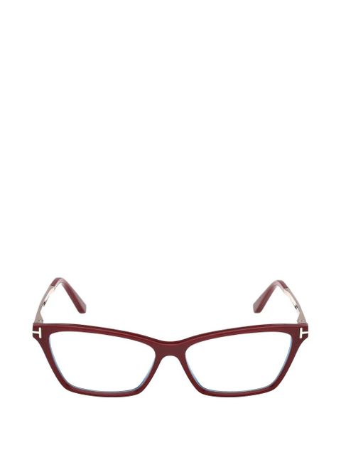 TOM FORD Eyewear cat-eye frame glasses - Red - zdjęcie produktu nr 1