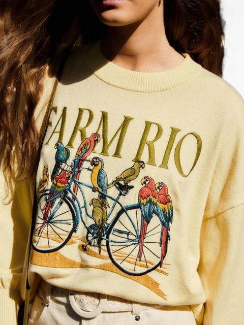 FARM Rio bicycle graphic sweater - Yellow