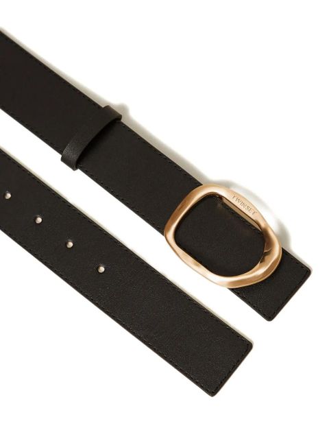 TWINSET leather reversible belt - Brown - zdjęcie produktu nr 2