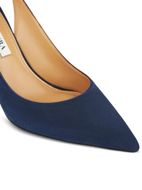 Aquazzura 85mm bow-tie pumps - Blue