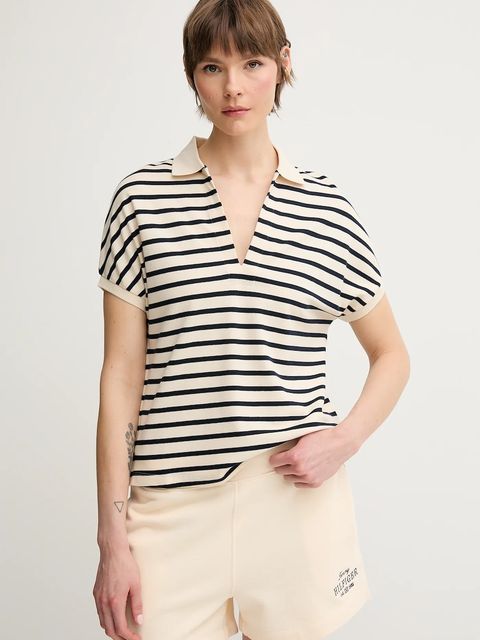 Tommy Hilfiger polo damski kolor granatowy WW0WW44512 - zdjęcie produktu nr 1