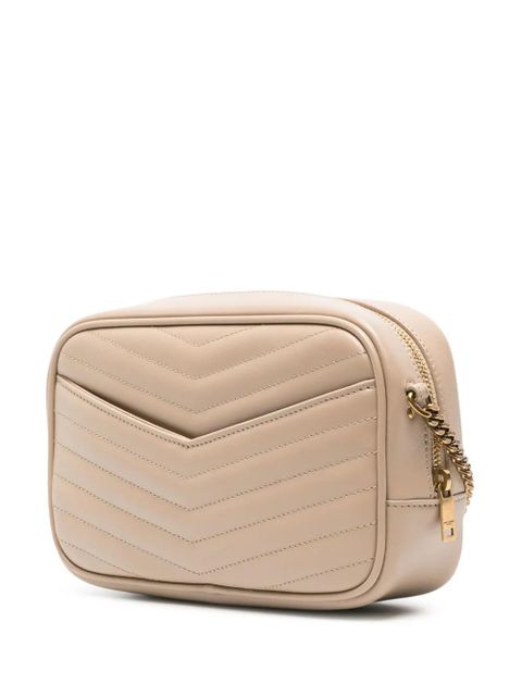 Saint Laurent mini Lou quilted leather crossbody bag - Neutrals - zdjęcie produktu nr 2