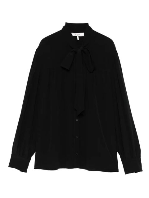 Chloé pussy bow-collar silk top - Black - zdjęcie produktu nr 1