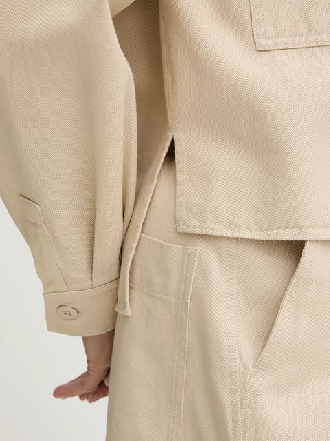 Weekend Max Mara koszula bawełniana RADENTE damska kolor beżowy relaxed z kołnierzykiem klasycznym 2615111081600