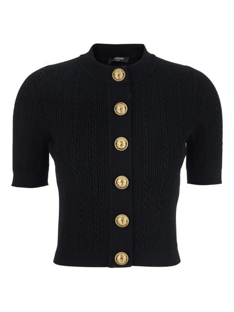 Balmain 4-pocket knitted cardigan - Black - zdjęcie produktu nr 1