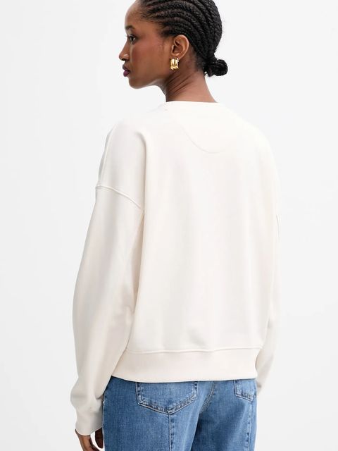 Guess bluza 4G damska kolor beżowy z aplikacją W5YQ07 KB681 - zdjęcie produktu nr 2