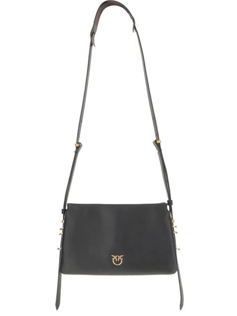 PINKO logo-detail calfskin crossbody bag - Black - zdjęcie produktu nr 1