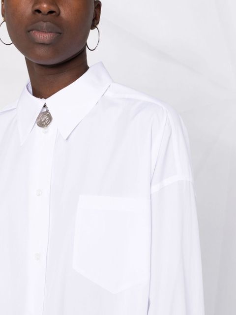 Maison Margiela poplin shirt dress - White