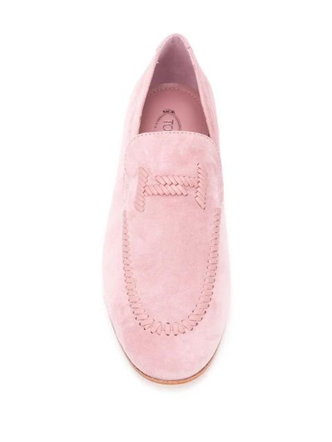 Tod's woven logo loafers - Pink