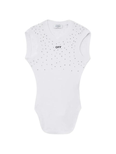 Off-White x Swarovski Kat crystal-embellished ribbed top - zdjęcie produktu nr 1