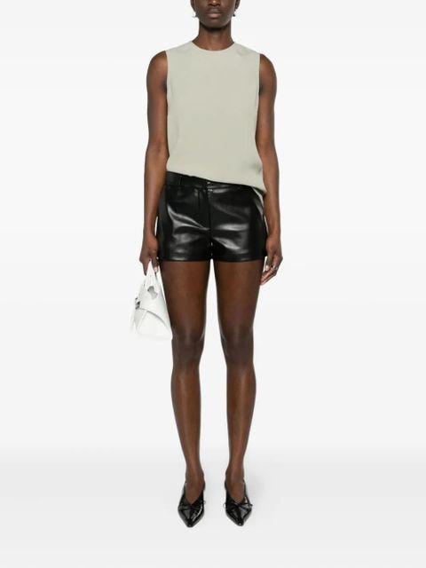 AMI Paris crepe tank top - Green - zdjęcie produktu nr 2