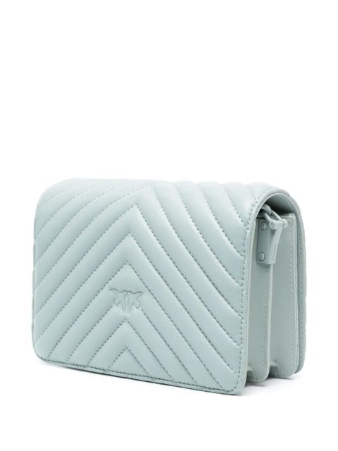 PINKO mini Love Click Chevron cross body bag - Blue