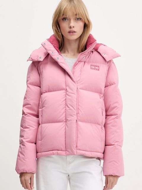Tommy Jeans kurtka puchowa kolor różowy zimowa DW0DW21623 - zdjęcie produktu nr 1