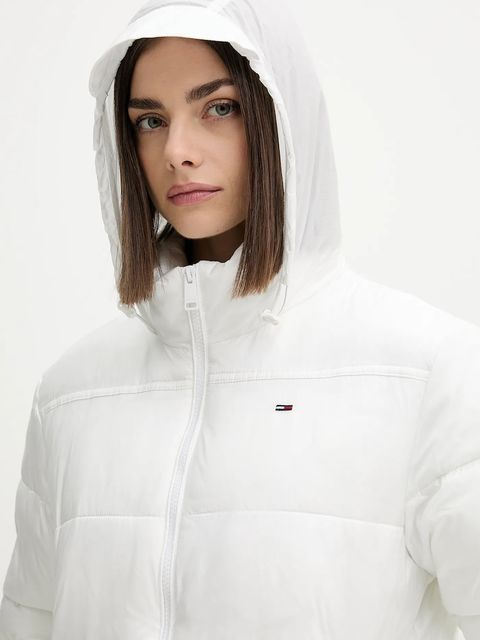 Tommy Jeans kurtka kolor biały zimowa DW0DW21619