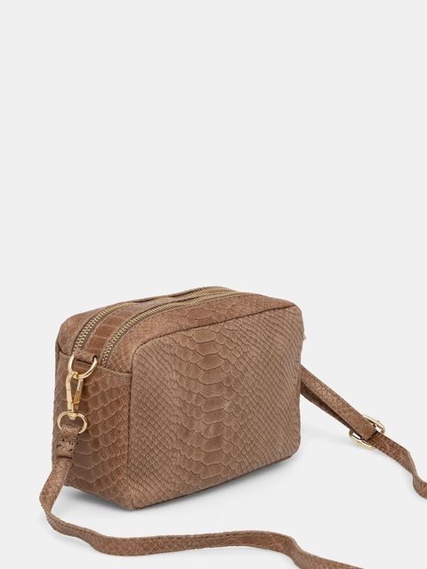 Answear.LAB torebka skórzana kolor brązowy