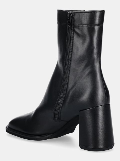 Furla botki skórzane Diamante damskie kolor czarny na słupku YK05FUD X30000 O6000