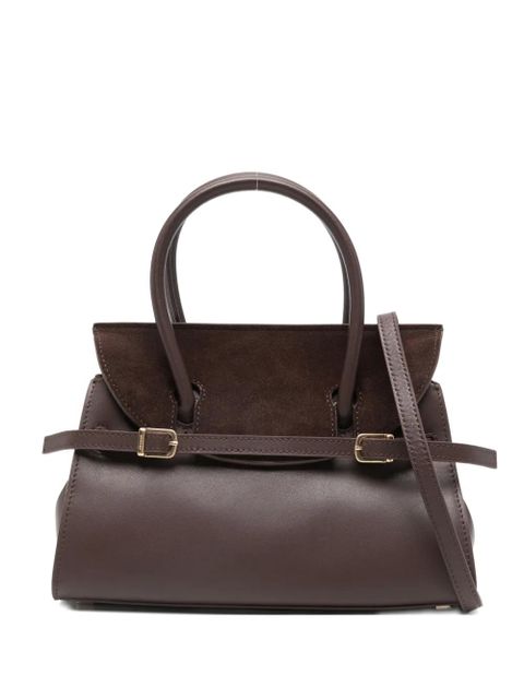 Simkhai small River suede-panel buckled tote bag - Brown - zdjęcie produktu nr 1