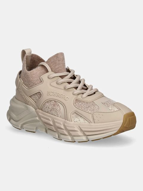 Iceberg sneakersy ICB-One kolor beżowy IDSOCK05 - zdjęcie produktu nr 1