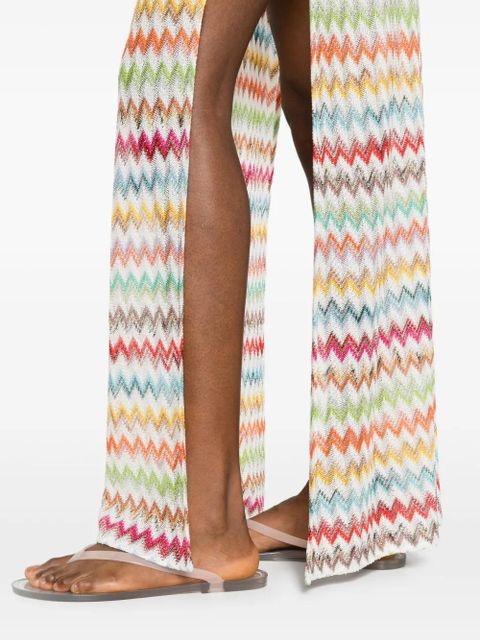Missoni zigzag-pattern cover-up - White