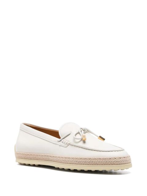 Tod's tassel leather loafers - White - zdjęcie produktu nr 2