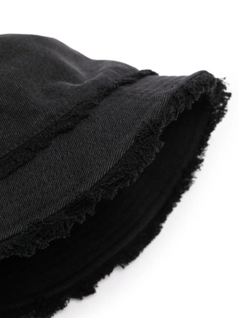 ISABEL MARANT Bergen logo-embroidered denim bucket hat - Black - zdjęcie produktu nr 2