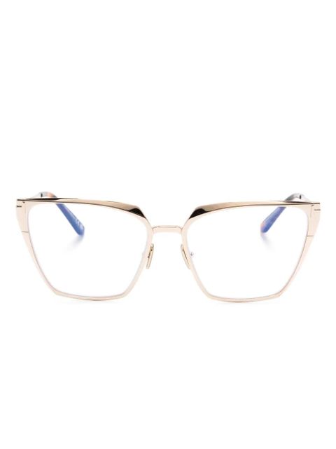 TOM FORD Eyewear tortoiseshell cat-eye glasses - Brown - zdjęcie produktu nr 1