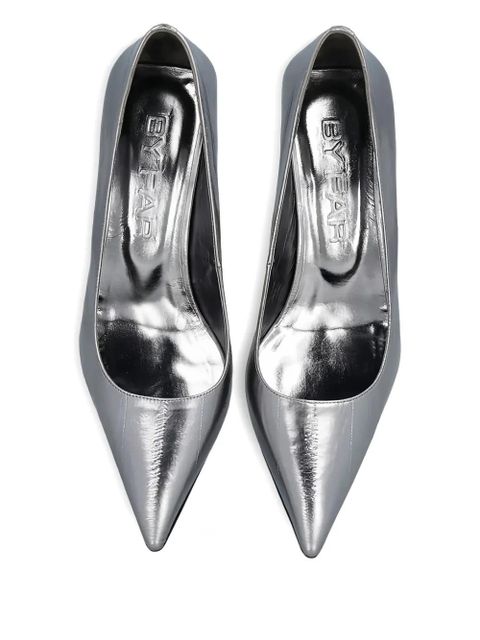 BY FAR 90mm Viva pointed pumps - Silver - zdjęcie produktu nr 2
