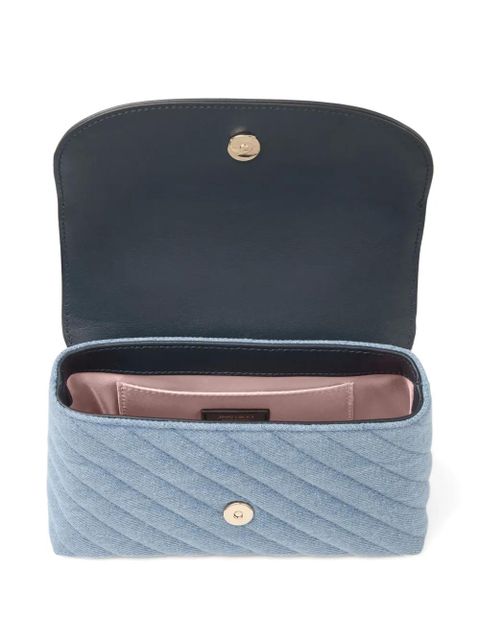Jimmy Choo quilted chain crossbody bag - Blue