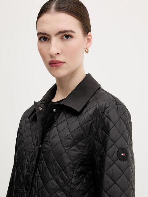 Tommy Hilfiger kurtka kolor czarny przejściowa WW0WW45641