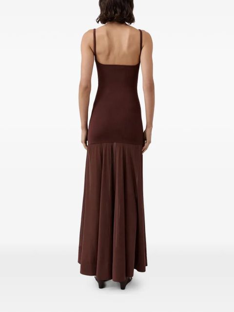 St. Agni circle hem maxi dress - Brown