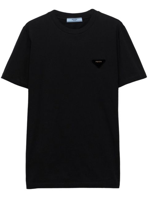 Prada triangle-logo T-shirt - Black - zdjęcie produktu nr 1