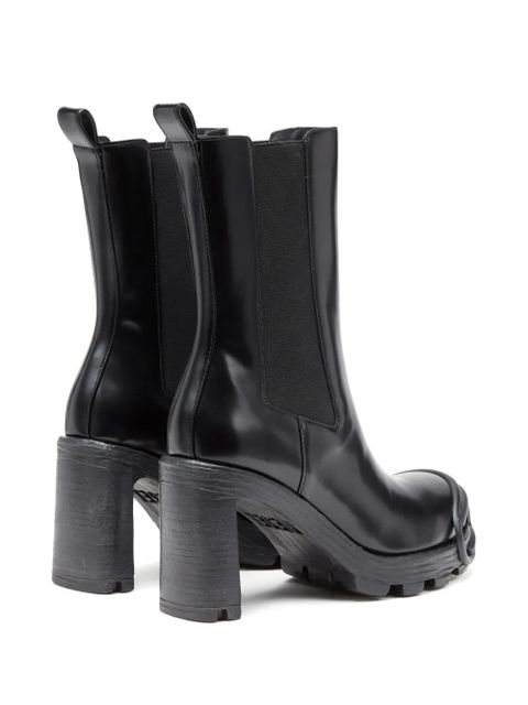 Diesel D-Hammer leather boots - Black - zdjęcie produktu nr 2