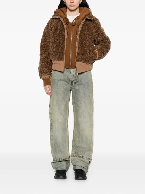 Moncler Coligny teddy-fleece jacket - Brown