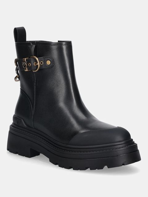 Pinko botki Mia 21 damskie kolor czarny na platformie SD0409P001Z99 - zdjęcie produktu nr 1