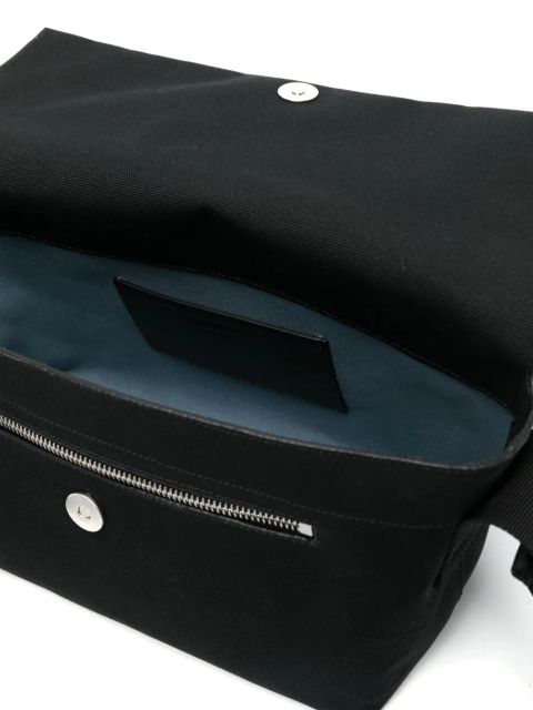Jil Sander medium Utility canvas shoulder bag - Black
