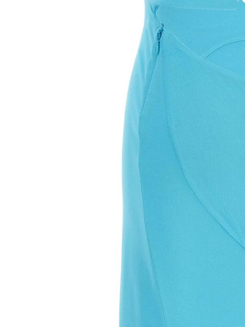 TOM FORD cut-out train skirt - Blue