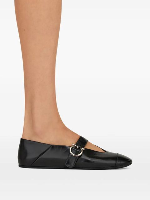 Ferragamo Gancini ballet flats - Black