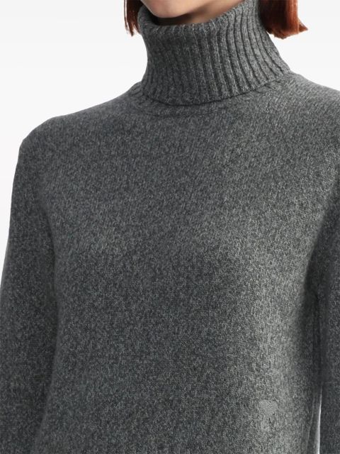 AMI Paris Ami de Coeur mélange-effect jumper - Grey