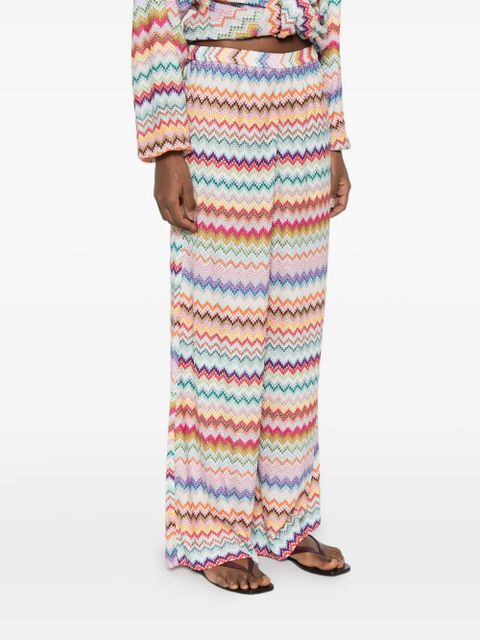 Missoni zigzag palazzo pants - Neutrals - zdjęcie produktu nr 2