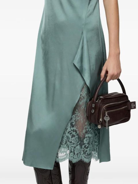 Acne Studios lace slip midi dress - Green