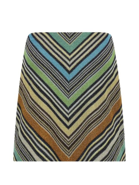 Missoni geometric-pattern lamé-thread A-line mini skirt - Multicolour - zdjęcie produktu nr 1