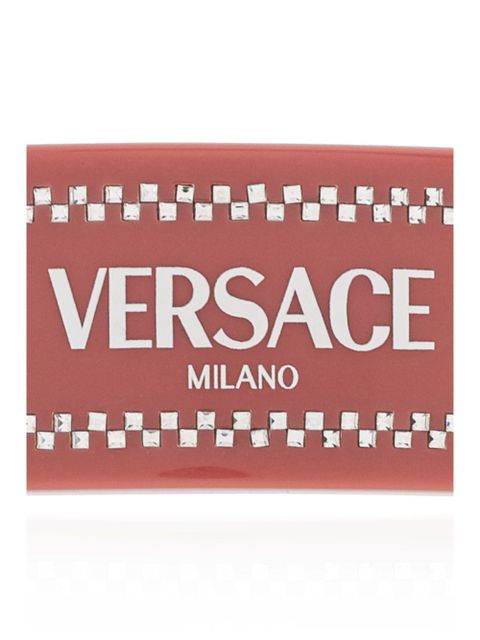 Versace Left Crystal hair clip - Pink