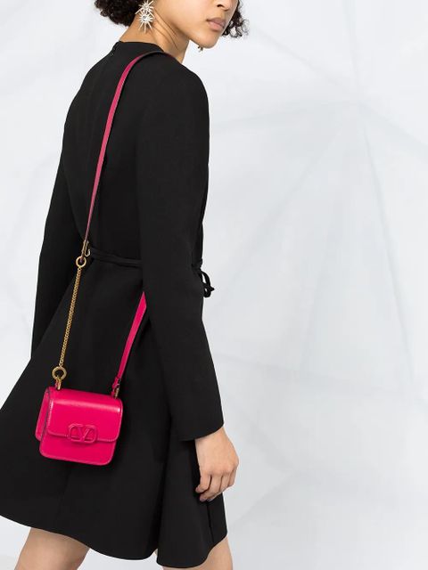 Valentino Garavani belted long-sleeve dress - Black