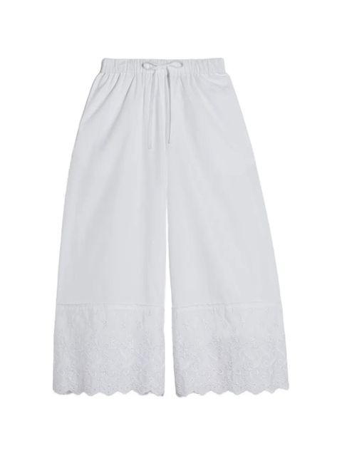 Simone Rocha cropped trim trousers - White - zdjęcie produktu nr 1
