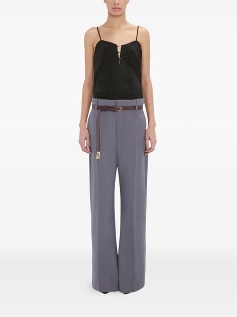 Victoria Beckham straight-leg folded trousers - Grey - zdjęcie produktu nr 2