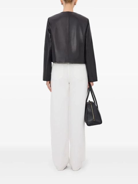 LouLou de Saison Raho single-breasted leather jacket - Black - zdjęcie produktu nr 2