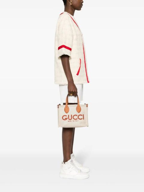 Gucci mini logo-print tote bag - Neutrals - zdjęcie produktu nr 2